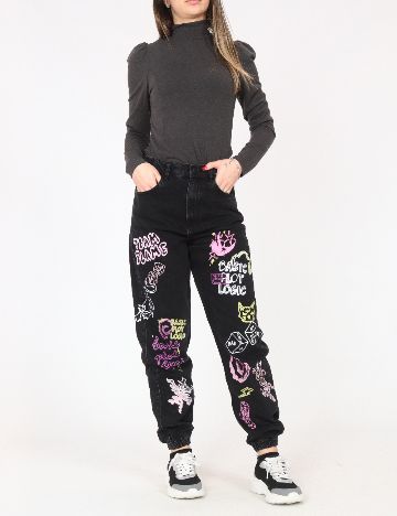 Blugi Bershka, negru