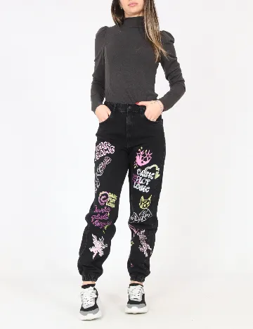 Blugi Bershka, negru