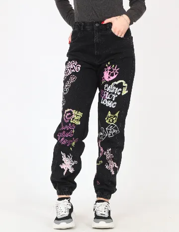 Blugi Bershka, negru