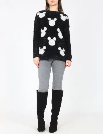 Pulover Bershka, negru