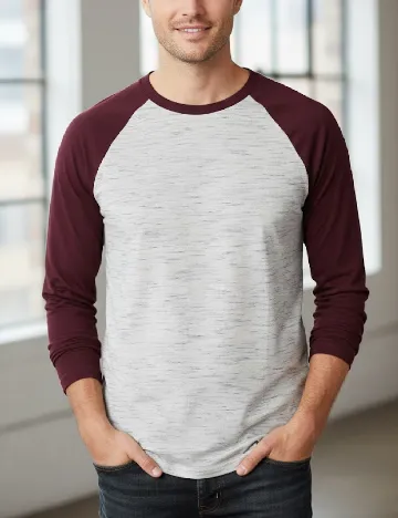 Bluza Bershka, alb/visiniu