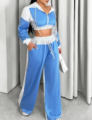 Compleu SHEIN, albastru/gri