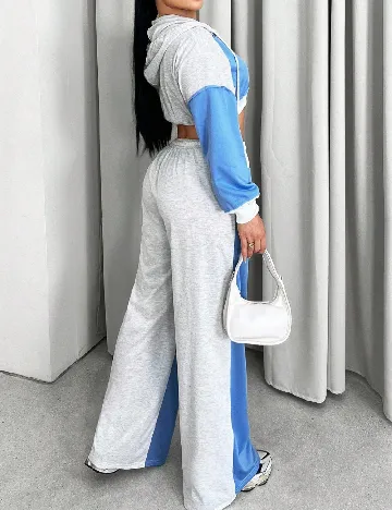 Compleu SHEIN, albastru/gri