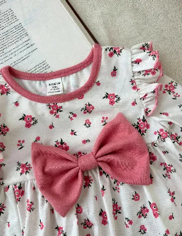 Compleu Shein Kids, alb/roz