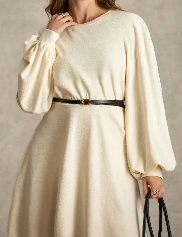 Rochie scurta SHEIN CURVE, crem