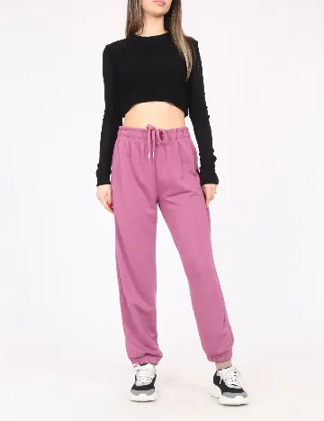 Pantaloni Bershka, mov