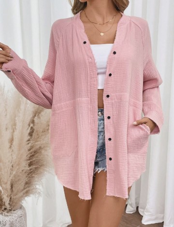 Camasa SHEIN, roz pal