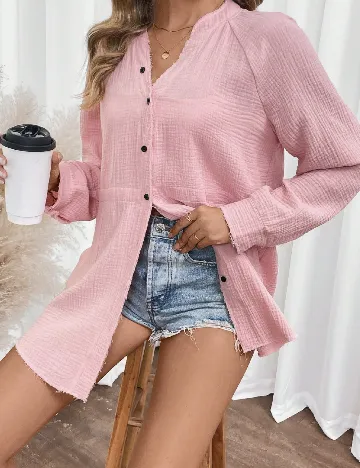 Camasa SHEIN, roz pal
