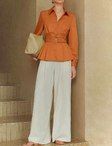 Camasa SHEIN, portocaliu