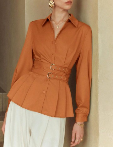 Camasa SHEIN, portocaliu