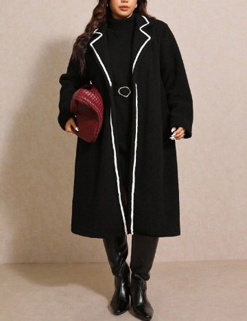 Palton SHEIN CURVE, negru