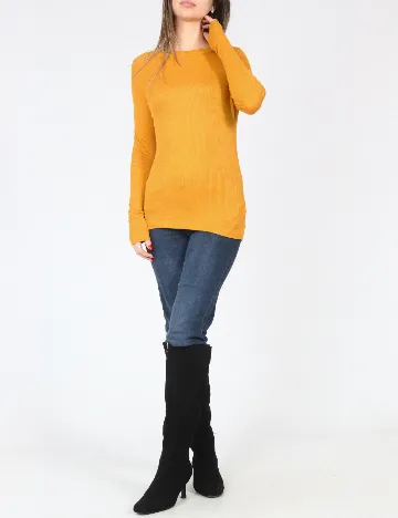 Bluza Pull&Bear, mustar