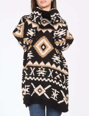 Pulover Oversize Zara, mix culori