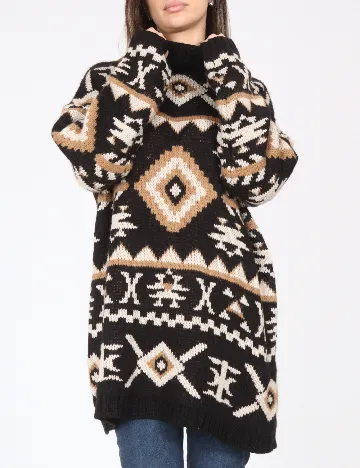 Pulover Oversize Zara, mix culori