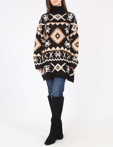 Pulover Oversize Zara, mix culori