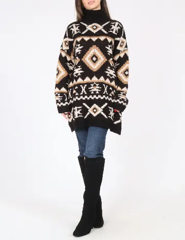 Pulover Oversize Zara, mix culori