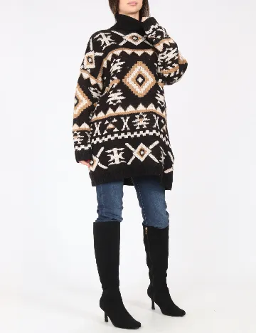 Pulover Oversize Zara, mix culori