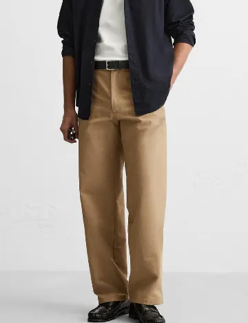 Pantaloni Zara, maro