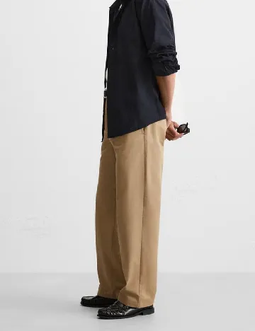 Pantaloni Zara, maro