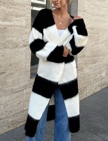 Blazer SHEIN, negru/alb