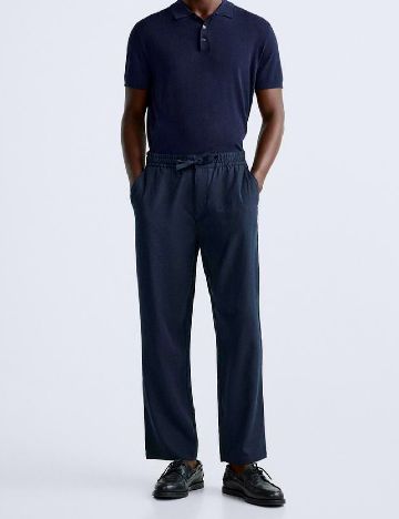 Pantaloni Zara, bleumarin