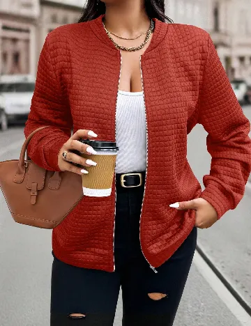 Jacheta SHEIN CURVE, caramiziu