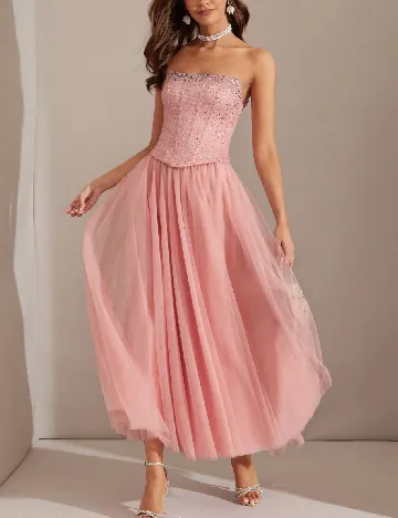 Rochie medie SHEIN, roz