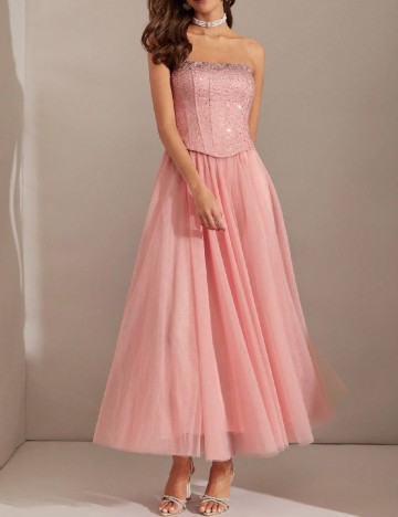 Rochie medie SHEIN, roz