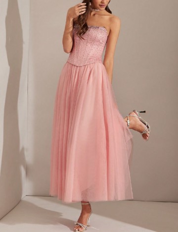 Rochie medie SHEIN, roz