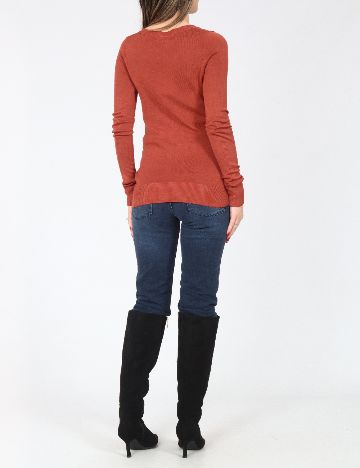 Cardigan Bershka, caramiziu