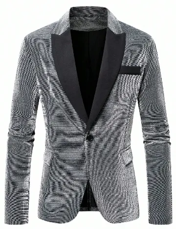 Sacou SHEIN, argintiu