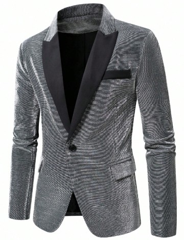 Sacou SHEIN, argintiu