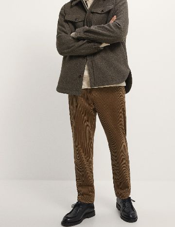 Pantaloni Zara, maro