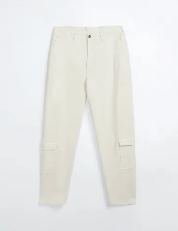 Pantaloni Zara, alb