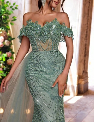 Rochie lunga SHEIN, verde