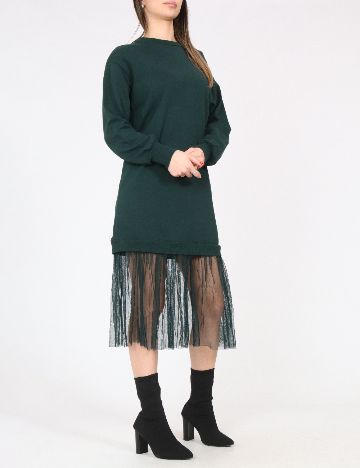 Rochie medie Bershka, verde