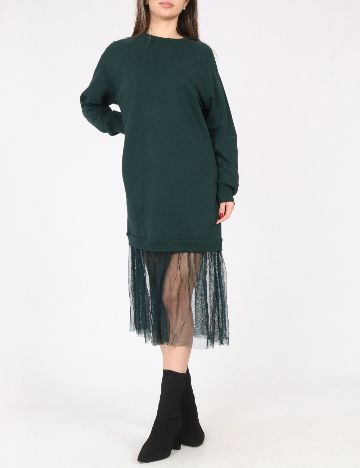 Rochie medie Bershka, verde