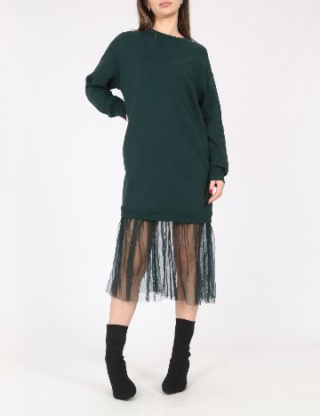 Rochie medie Bershka, verde