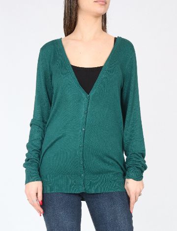 Cardigan Bershka, verde