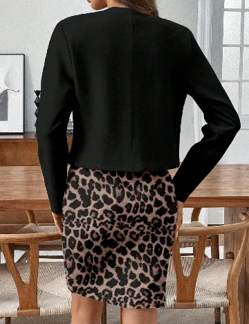 Rochie medie Emery Rose, animal print