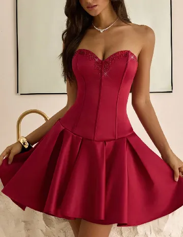 Rochie scurta SHEIN, rosu