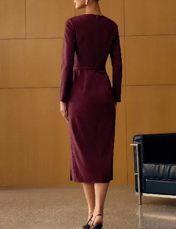 Rochie medie MOTF, pruna