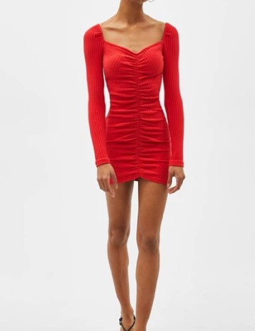 Rochie scurta Bershka, rosu