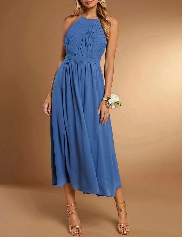 Rochie medie SHEIN, albastru