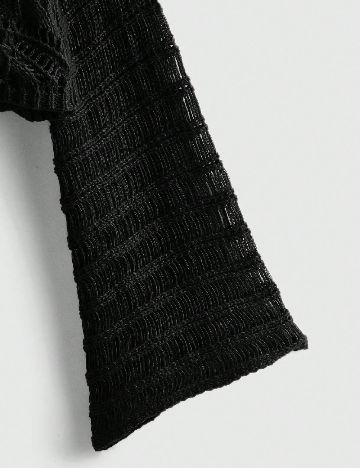 Bolero Romwe Plus Size, negru