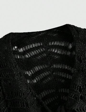 Bolero Romwe Plus Size, negru