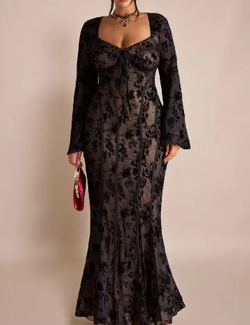 Rochie lunga SHEIN CURVE, negru