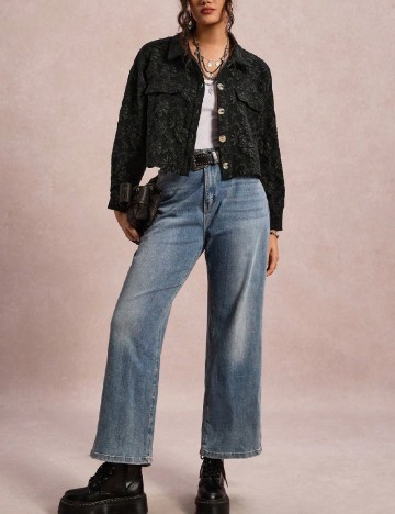 Camasa SHEIN CURVE, negru