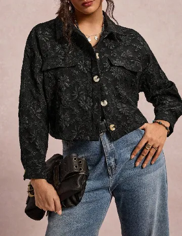 Camasa SHEIN CURVE, negru