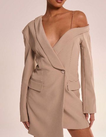 Rochie scurta Musera, bej